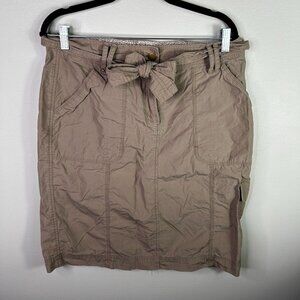 Della‎ Spiga brown cargo skirt size 12